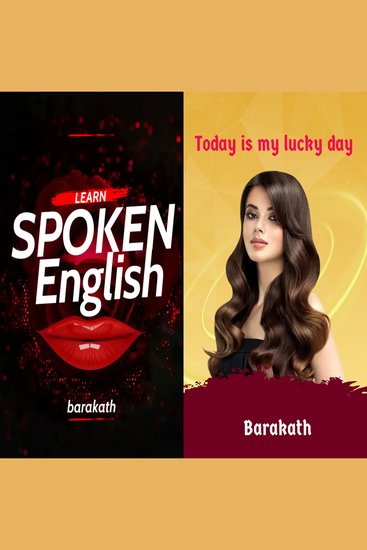 Learn spoken English Today is my lucky day - cover