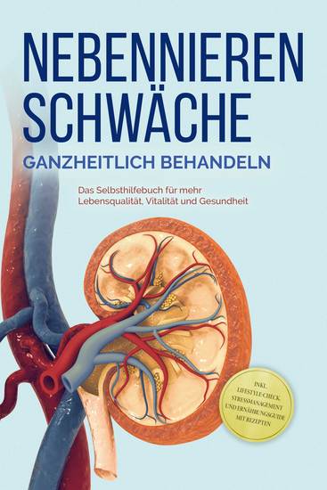 Nebennierenschwäche ganzheitlich behandeln: Das Selbsthilfebuch für mehr Lebensqualität Vitalität und Gesundheit - inkl Lifestyle-Check Stressmanagement und Ernährungsguide mit Rezepten - cover