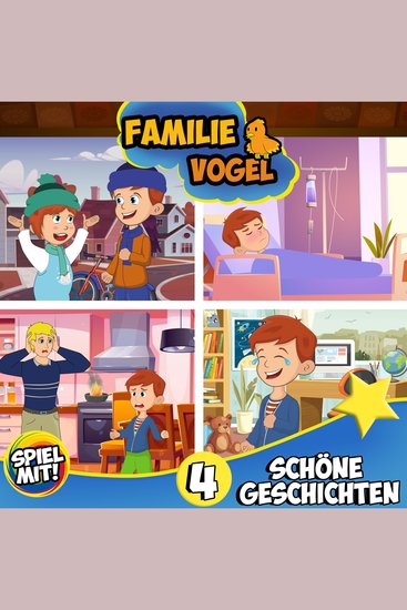 4 schöne Geschichten mit Familie Vogel - Familie Vogel - cover