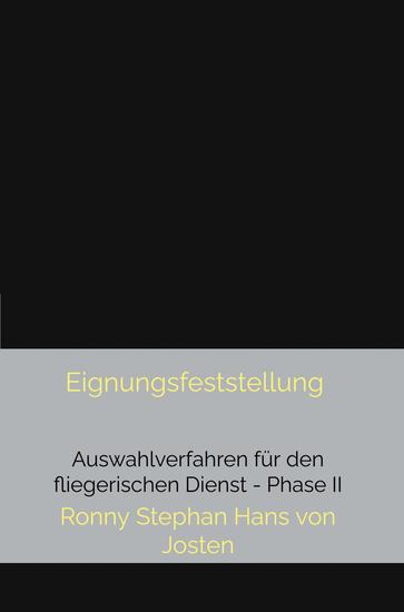 Eignungsfeststellung - Auswahlverfahren für den fliegerischen Dienst - Phase II - cover