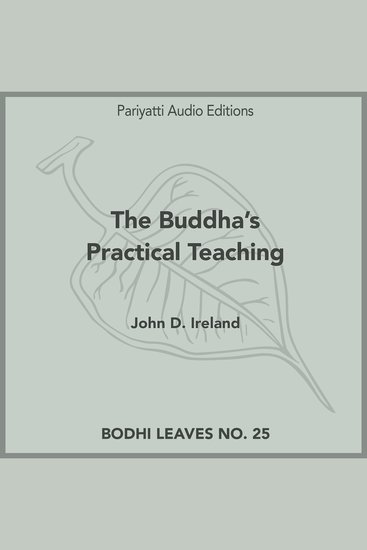 The Buddha’s Practical Teaching - cover