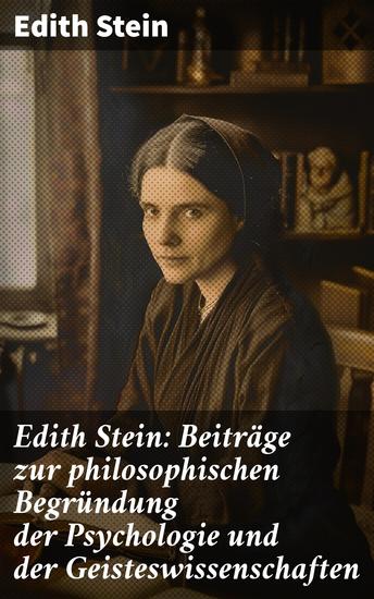 Edith Stein: Beiträge zur philosophischen Begründung der Psychologie und der Geisteswissenschaften - Tiefgründige Analyse der Psychologie und Geisteswissenschaften - cover