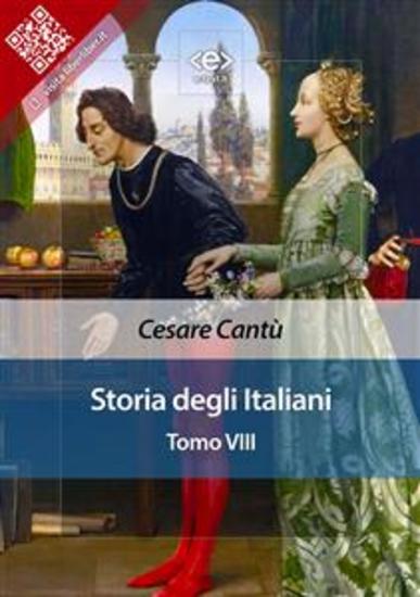 Storia degli italiani Tomo VIII - cover