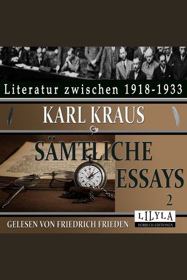 Sämtliche Essays 2 - cover