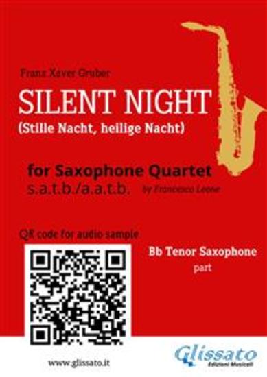 Tenor Saxophone part "Silent Night" for Sax Quartet - Stille Nacht heilige Nacht - cover