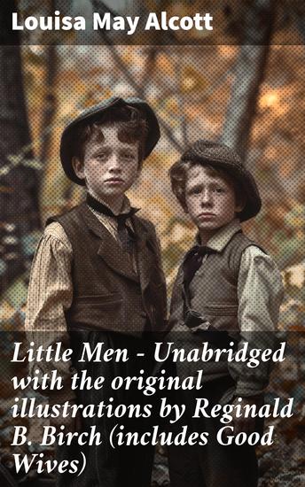 Little Men - Unabridged with the original illustrations by Reginald B Birch (includes Good Wives) - A Charming Tale of Education Friendship and Moral Growth - cover
