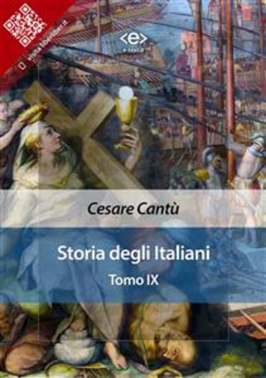 Storia degli italiani Tomo IX - cover