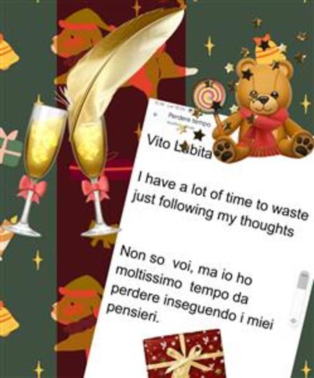 I have a lot of time to waste just following my thoughts non so voi ma io ho moltissimo tempo da perdere inseguendo I miei pensieri - cover