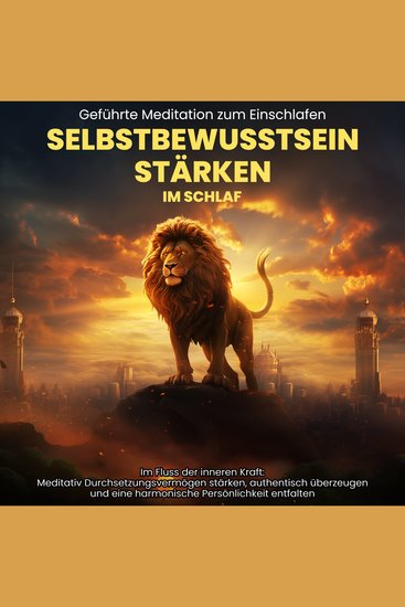 Selbstbewusstsein Stärken im Schlaf: Geführte Meditation zum Einschlafen - Im Fluss der inneren Kraft: Meditativ Durchsetzungsvermögen stärken authentisch überzeugen und eine harmonische Persönlichkeit entfalten - cover