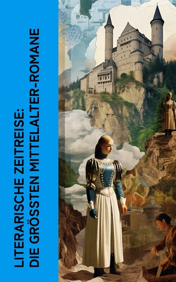 Literarische Zeitreise: Die größten Mittelalter-Romane - Ivanhoe Der Glöckner von Notre Dame Die Kreuzritter Chlodovech Richiza Die Frau Bürgemeisterin - cover