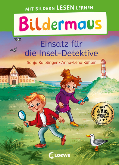 Bildermaus - Einsatz für die Insel-Detektive - Mit Bildern lesen lernen - Ideal für die Vorschule und Leseanfänger ab 5 Jahren - Mit Leselernschrift ABeZeh - cover