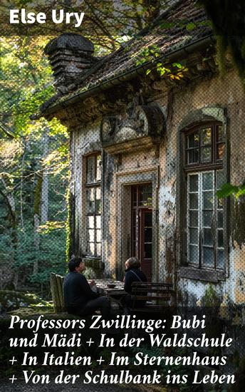 Professors Zwillinge: Bubi und Mädi + In der Waldschule + In Italien + Im Sternenhaus + Von der Schulbank ins Leben - Alle 5 Bände - cover