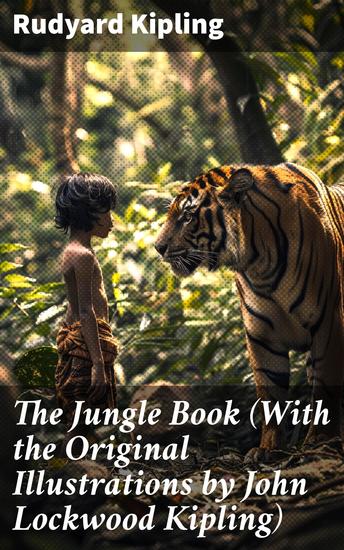 The Jungle Book (With the Original Illustrations by John Lockwood Kipling) - Adventure Tales and Animal Lore in the Exotic Jungles of India - cover
