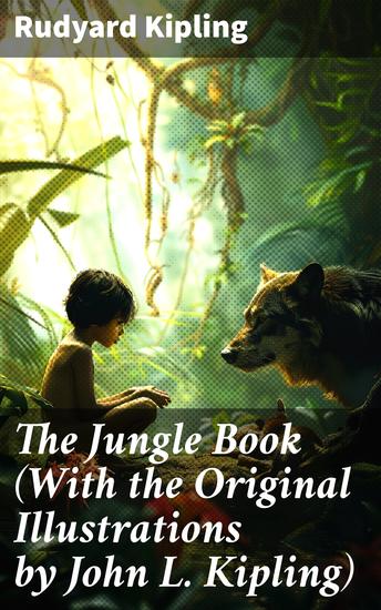 The Jungle Book (With the Original Illustrations by John L Kipling) - Timeless Tales of Friendship and Adventure in the Indian Jungle - cover