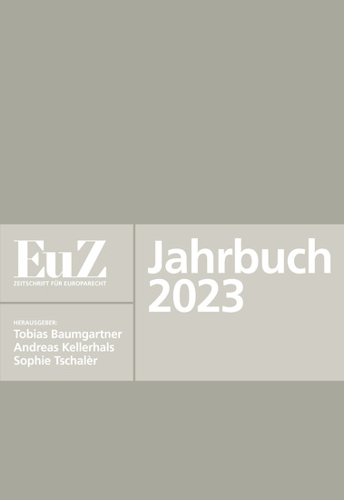 EuZ - Zeitschrift für Europarecht - Jahrbuch 2023 - cover