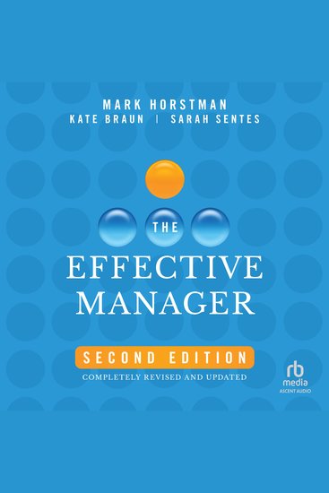 The Effective Manager 2nd Edition - cover