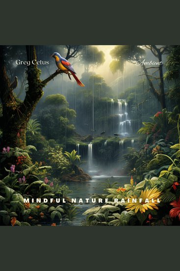 Mindful Nature Rainfall - Forest Birds in Harmony with Light Rain - cover