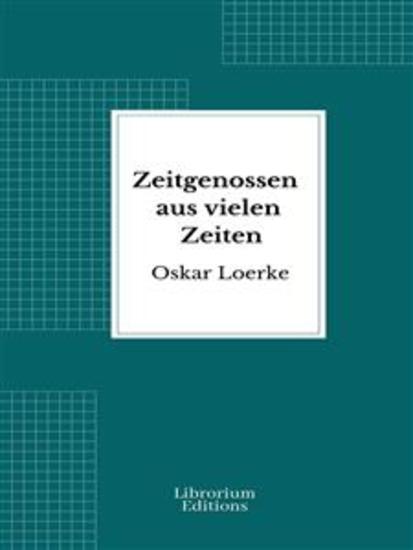 Zeitgenossen aus vielen Zeiten - cover