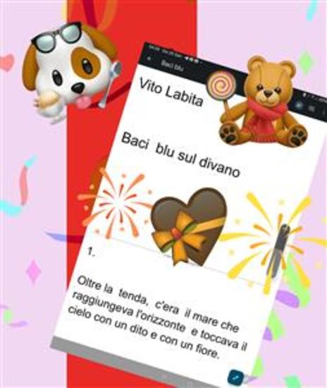 Baci blu sul divano - cover