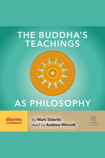 The Buddha's Teachings As Philosophy - cover