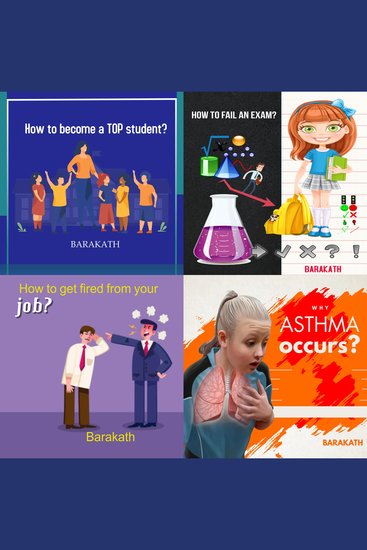 How to become a top student? How to fail an exam? How to get fired from your job? Why asthma occurs? - cover