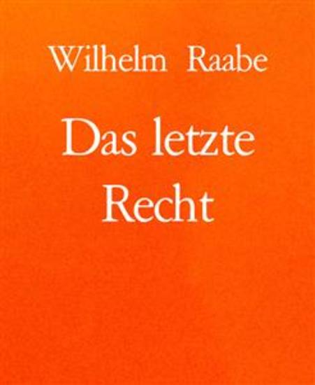 Das letzte Recht - Erzählung - cover