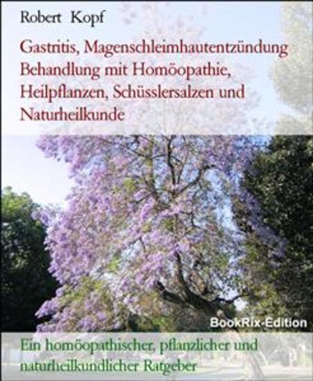 Gastritis Magenschleimhautentzündung Behandlung mit Homöopathie Heilpflanzen Schüsslersalzen und Naturheilkunde - Ein homöopathischer pflanzlicher und naturheilkundlicher Ratgeber - cover