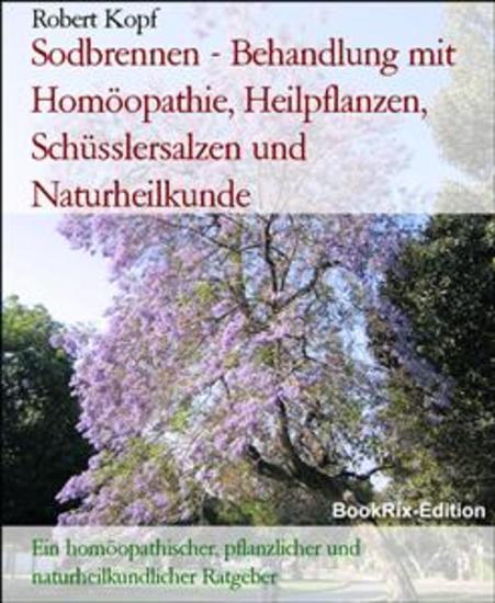 Sodbrennen - Behandlung mit Homöopathie Heilpflanzen Schüsslersalzen und Naturheilkunde - Ein homöopathischer pflanzlicher und naturheilkundlicher Ratgeber - cover