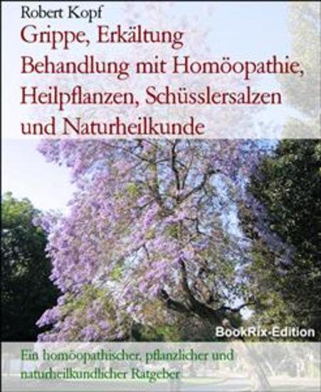Grippe Erkältung Behandlung mit Homöopathie Heilpflanzen Schüsslersalzen und Naturheilkunde - Ein homöopathischer pflanzlicher und naturheilkundlicher Ratgeber - cover