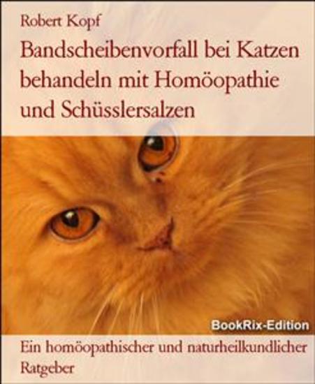 Bandscheibenvorfall bei Katzen behandeln mit Homöopathie und Schüsslersalzen - Ein homöopathischer und naturheilkundlicher Ratgeber - cover