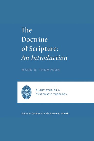The Doctrine of Scripture - An Introduction - cover