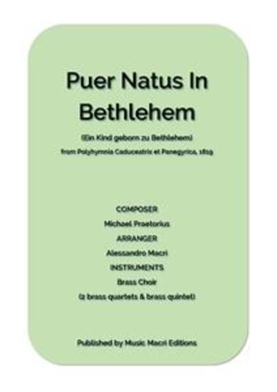 Puer Natus In Bethlehem (Ein Kind geborn zu Bethlehem) - for Brass Choir (2 brass quartets & brass quintet) - cover
