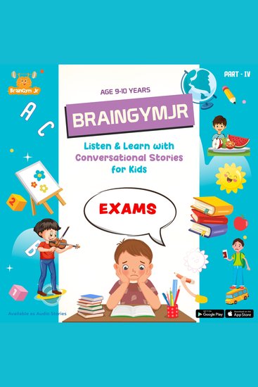 BrainGymJr : Listen and Learn ( 9 - 10 years) - IV - A collection of five short conversational Audio Stories in English for children - cover