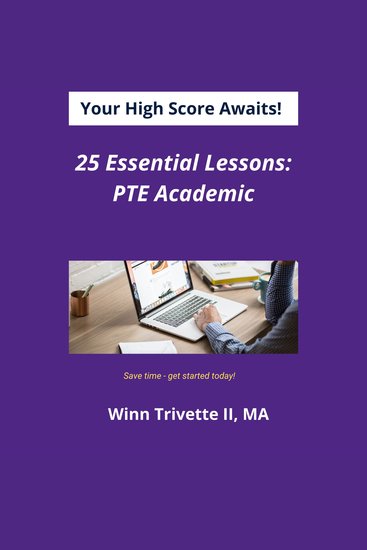 25 Essential Lessons for a High Score: PTE Academic - cover