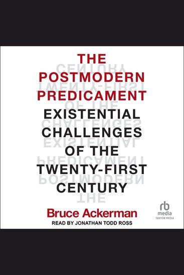 The Postmodern Predicament - Existential Challenges of the Twenty-First Century - cover
