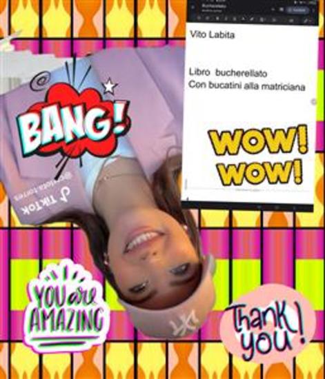 Libro bucherellato Con bucatini alla matriciana - cover