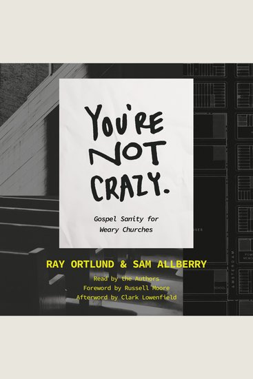 You're Not Crazy - Gospel Sanity for Weary Churches - cover