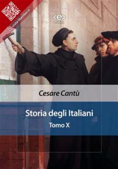Storia degli Italiani Tomo X - cover