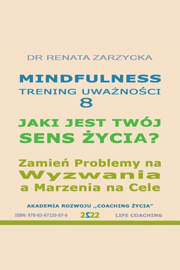 Jaki jest Twój Sens Zycia? Zamien Problemy na Wyzwania a Marzenia na Cele i nigdy nie zostawaj w miejscu gdzie nikt nie widzi twojej wartosci - Mindfulness – technika uwaznosci Cz 8 - cover