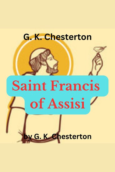 G K Chesterton: Saint Francis of Assisi - cover
