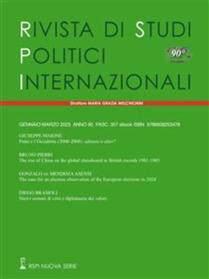 Rivista di Studi Politici Internazionali 1 2023 - Gennaio-Marzo 2023 anno 90 fascicolo 357 - cover