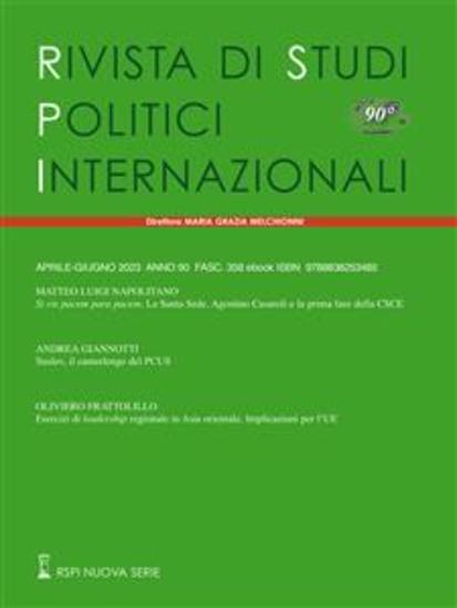 Rivista di Studi Politici Internazionali 2 2023 - Aprile-Giugno 2023 anno 90 fascicolo 358 - cover
