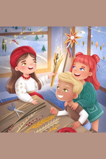 Ukrainian Christmas Decoration (Treehouse timemachine - Ukraine) - Bedtime story for children - cover