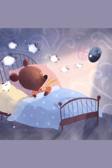 Theo counts sheep - Bedtime story for children - cover