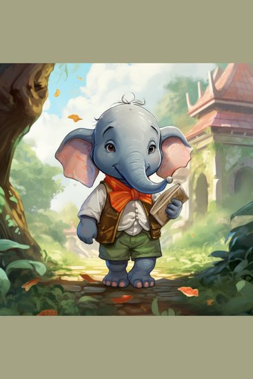 Eddie the responsible elephant - Bedtime story for children - cover