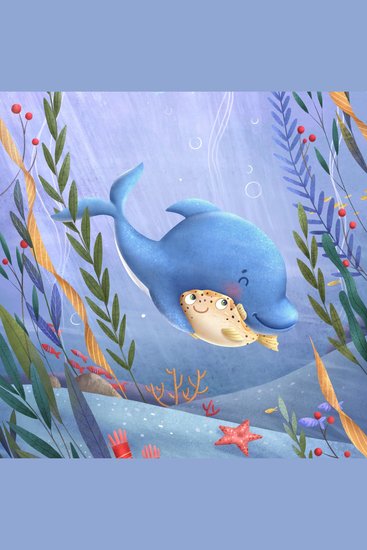 Danny the Dolphin - Bedtime story for children - cover