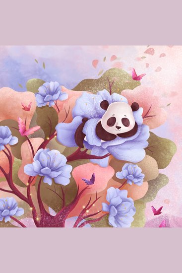 Mimi the panda and the sleepy tree - Bedtime story for children - cover