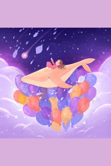 The whale who flew in the clouds - Bedtime story for children - cover