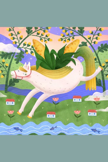 Autumn is riding on a horseback - Bedtime story for children - cover