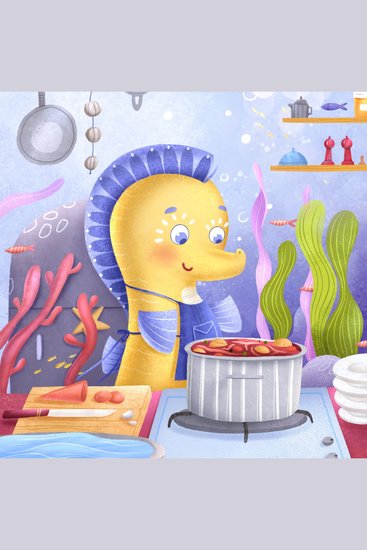 Sandy Seahorse wants to help - Bedtime story for children - cover